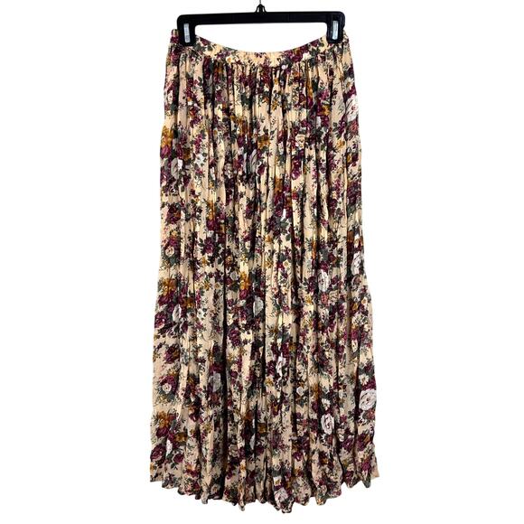 Express Dresses & Skirts - Vintage Express 90s Pleated Floral Midi Skirt Small